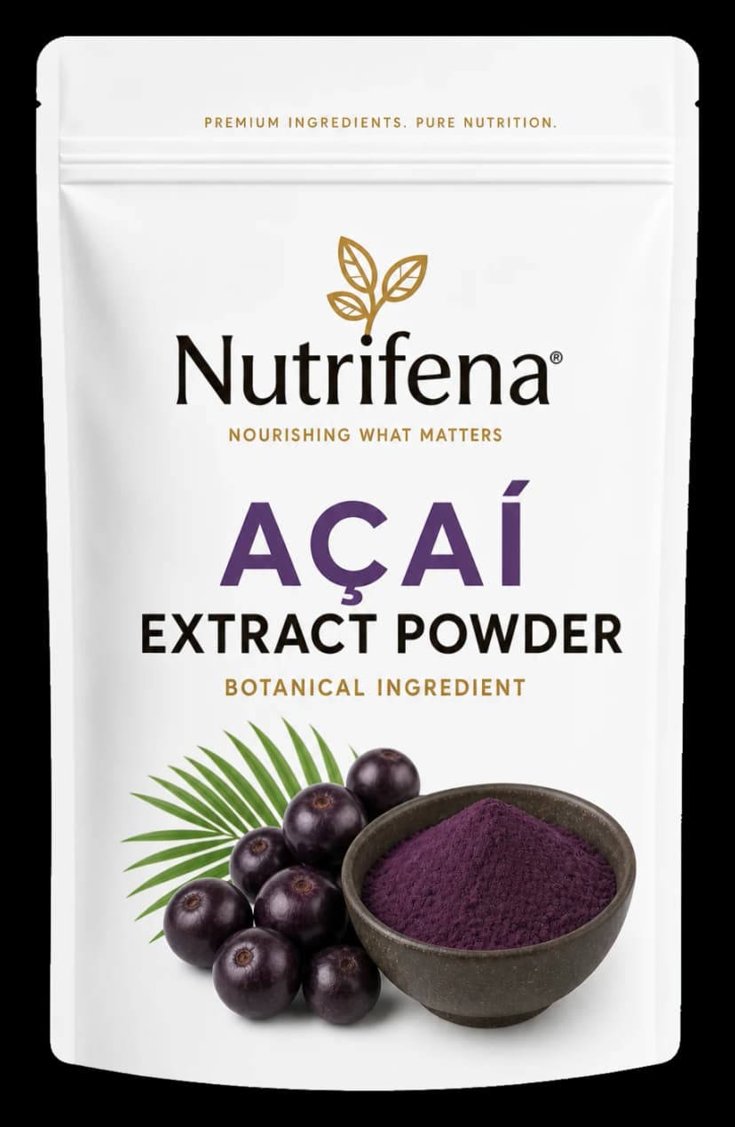 Nutrifena açaí extract powder botanical ingredient pouch