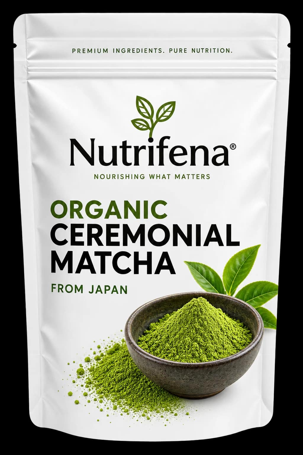 Organic Ceremonial Matcha pouch nutrifena