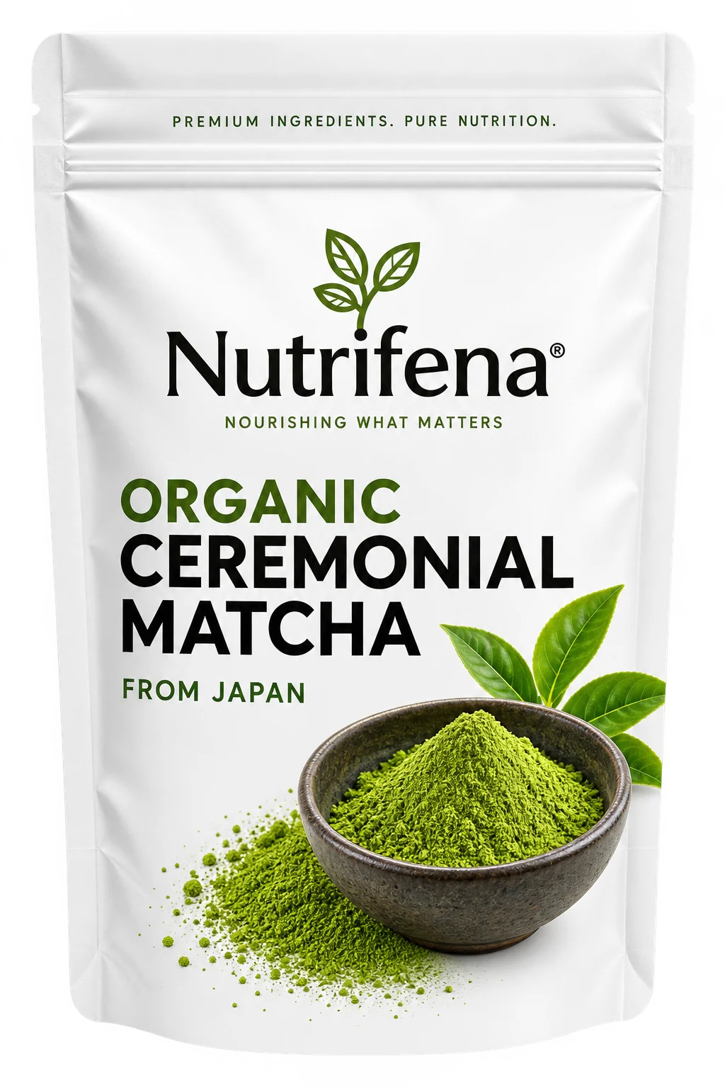 Organic Ceremonial Matcha pouch nutrifena